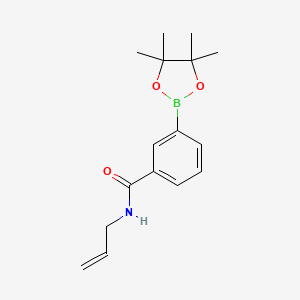 molecular formula C16H22BNO3 B1472937 N-(prop-2-en-1-yl)-3-(tetramethyl-1,3,2-dioxaborolan-2-yl)benzamide CAS No. 2251118-07-5