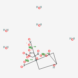 molecular formula C12H20Mg3O19 B14729392 Magnesium citrate pentahydrate CAS No. 6150-80-7
