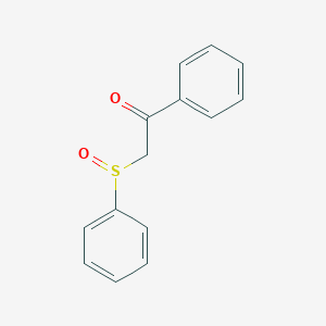 molecular formula C14H12O2S B14729408 Ethanone, 1-phenyl-2-(phenylsulfinyl)- CAS No. 6099-23-6