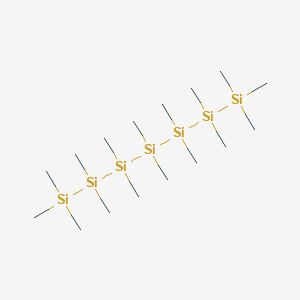 molecular formula C16H48Si7 B14729437 Hexadecamethylheptasilane CAS No. 13452-88-5