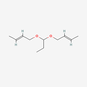 molecular formula C11H20O2 B14729547 Propionaldehyde, dicrotyl acetal CAS No. 5749-78-0