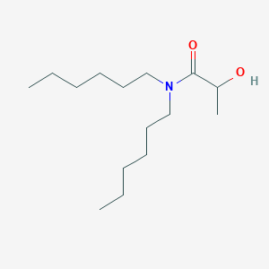 molecular formula C15H31NO2 B14729701 N,N-dihexyl-2-hydroxy-propionamide CAS No. 5468-40-6
