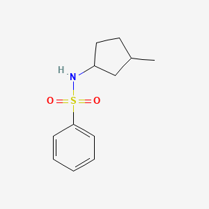 molecular formula C12H17NO2S B14729730 N-(3-Methylcyclopentyl)benzenesulfonamide CAS No. 5317-99-7