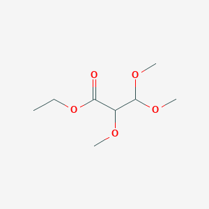 molecular formula C8H16O5 B14729753 Ethyl 2,3,3-trimethoxypropanoate CAS No. 6085-14-9