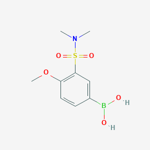 molecular formula C9H14BNO5S B1472977 (3-(N,N-dimethylsulfamoyl)-4-methoxyphenyl)boronic acid CAS No. 874459-70-8