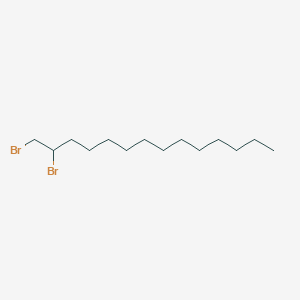 molecular formula C14H28Br2 B14729793 1,2-Dibromotetradecane CAS No. 6064-45-5