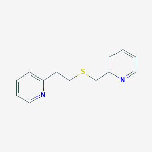 molecular formula C13H14N2S B14729806 2-({[2-(Pyridin-2-yl)ethyl]sulfanyl}methyl)pyridine CAS No. 5895-73-8
