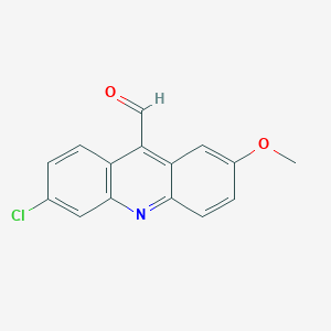 molecular formula C15H10ClNO2 B14729934 2-Methoxy-6-chloro-9-formylacridine CAS No. 5399-34-8