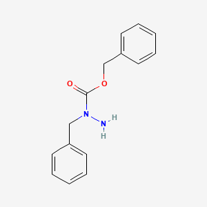 molecular formula C15H16N2O2 B14729995 Hydrazinecarboxylic acid, 1-(phenylmethyl)-, phenylmethyl ester CAS No. 5501-26-8