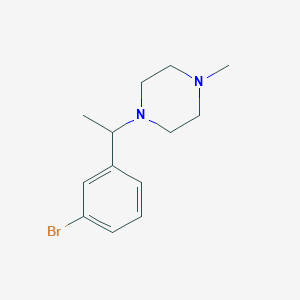molecular formula C13H19BrN2 B1473003 1-(1-(3-Bromophenyl)ethyl)-4-methylpiperazine CAS No. 1704082-56-3