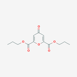 molecular formula C13H16O6 B14730038 Dipropyl 4-oxo-4H-pyran-2,6-dicarboxylate CAS No. 6558-97-0