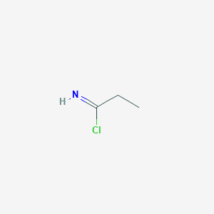 molecular formula C3H6ClN B14730067 Propanimidoyl chloride CAS No. 5961-91-1