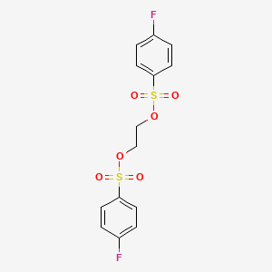 molecular formula C14H12F2O6S2 B14730160 Ethane-1,2-diyl bis(4-fluorobenzenesulfonate) CAS No. 6278-61-1