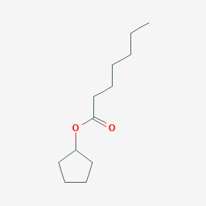molecular formula C12H22O2 B14730188 Cyclopentyl heptanoate CAS No. 5454-23-9