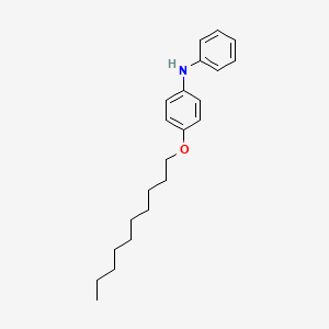 molecular formula C22H31NO B14730201 4-(Decyloxy)-N-phenylaniline CAS No. 13087-08-6