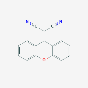 molecular formula C16H10N2O B14730226 Xanthene-9-malononitrile CAS No. 6235-15-0