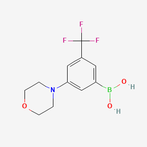 molecular formula C11H13BF3NO3 B1473023 (3-Morpholino-5-(trifluoromethyl)phenyl)boronic acid CAS No. 1704069-70-4