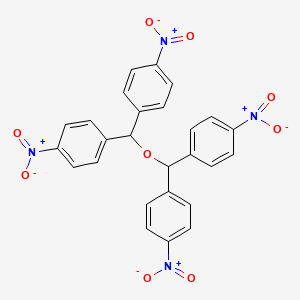 molecular formula C26H18N4O9 B14730302 1,1',1'',1'''-(Oxydimethanetriyl)tetrakis(4-nitrobenzene) CAS No. 6337-32-2