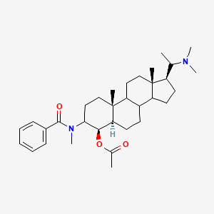 molecular formula C33H50N2O3 B14730313 Pachysandrine A CAS No. 6879-28-3