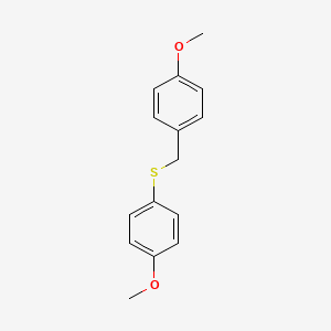 molecular formula C15H16O2S B14730362 1-Methoxy-4-{[(4-methoxyphenyl)methyl]sulfanyl}benzene CAS No. 5023-73-4