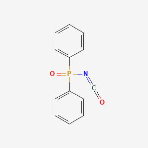 molecular formula C13H10NO2P B14730386 Diphenylphosphinic isocyanate CAS No. 6779-62-0
