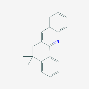 molecular formula C19H17N B14730429 5,5-Dimethyl-5,6-dihydrobenzo[c]acridine CAS No. 5443-59-4