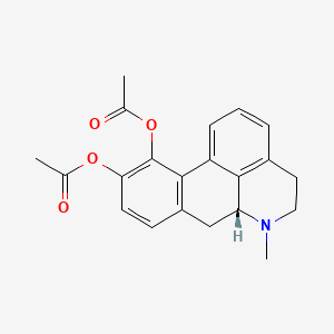 molecular formula C21H21NO4 B14730441 Apomorphine diacetate CAS No. 6191-56-6