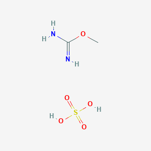 molecular formula C2H8N2O5S B147305 Carbamimidic acid, methyl ester, sulfate (1:1) CAS No. 29427-58-5