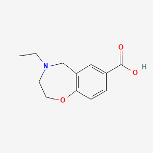 B1473057 4-Ethyl-2,3,4,5-tetrahydrobenzo[f][1,4]oxazepine-7-carboxylic acid CAS No. 1710845-70-7