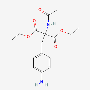 molecular formula C16H22N2O5 B14730729 Diethyl(acetylamino)(4-aminobenzyl)propanedioate CAS No. 6335-21-3