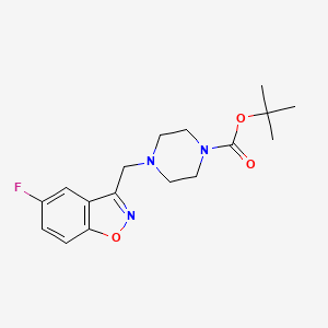 molecular formula C17H22FN3O3 B1473074 Tert-butyl 4-((5-fluorobenzo[d]isoxazol-3-yl)methyl)piperazine-1-carboxylate CAS No. 2098117-40-7