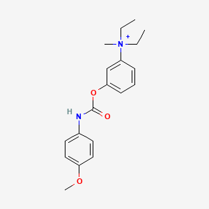 molecular formula C19H25N2O3+ B14730745 Diethyl-[3-[(4-methoxyphenyl)carbamoyloxy]phenyl]-methyl-azanium CAS No. 6295-52-9