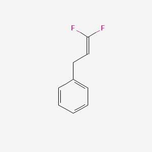 molecular formula C9H8F2 B14730777 Benzene, (3,3-difluoro-2-propenyl)- CAS No. 4980-68-1