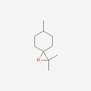 molecular formula C10H18O B14730826 2,2,6-Trimethyl-1-oxaspiro[2.5]octane CAS No. 5718-78-5