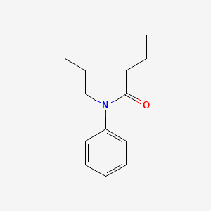 molecular formula C14H21NO B14730906 Butyranilide, N-butyl- CAS No. 6289-67-4