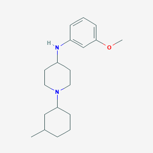 molecular formula C19H30N2O B14730916 N-(3-methoxyphenyl)-1-(3-methylcyclohexyl)piperidin-4-amine CAS No. 5521-20-0