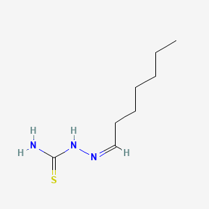 molecular formula C8H17N3S B14730960 Heptanal, thiosemicarbazone CAS No. 5351-79-1