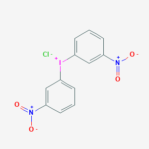 molecular formula C12H8ClIN2O4 B14730995 Bis(3-nitrophenyl)iodanium chloride CAS No. 6293-62-5