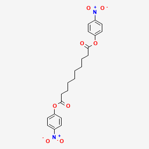 molecular formula C22H24N2O8 B14731011 Decanedioic acid, bis(4-nitrophenyl) ester CAS No. 13098-46-9