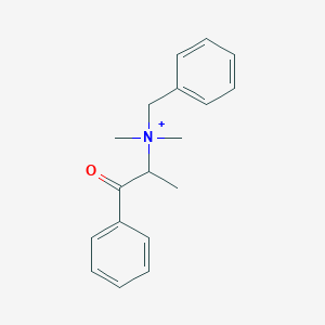 molecular formula C18H22NO+ B14731062 Benzyl-dimethyl-(1-oxo-1-phenyl-propan-2-YL)azanium CAS No. 6308-82-3