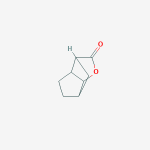 molecular formula C8H10O2 B14731142 Hexahydro-2H-3,6-methanocyclopenta[b]furan-2-one CAS No. 6402-53-5