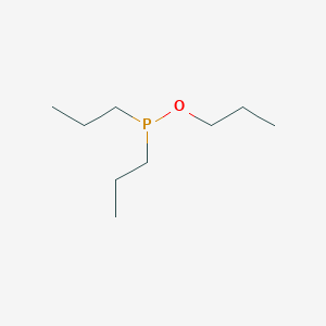 molecular formula C9H21OP B14731161 Phosphinous acid, dipropyl-, propyl ester CAS No. 6418-60-6