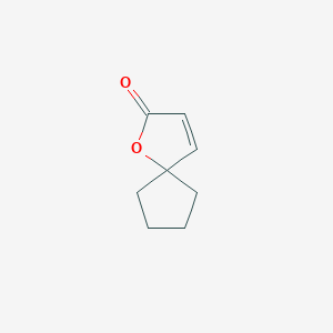 molecular formula C8H10O2 B14731163 1-Oxaspiro[4.4]non-3-en-2-one CAS No. 5732-90-1