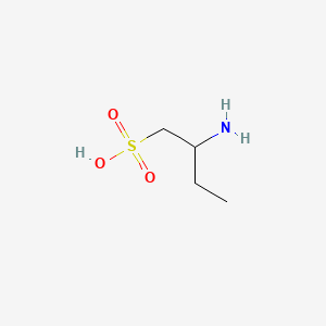 molecular formula C4H11NO3S B14731177 2-Amino-1-butanesulfonic acid CAS No. 6286-13-1