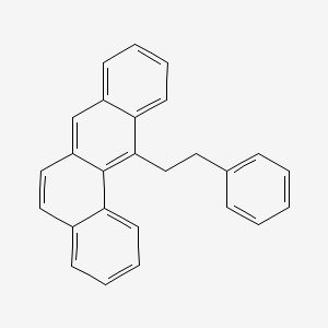 molecular formula C26H20 B14731180 12-(2-Phenylethyl)tetraphene CAS No. 5691-36-1