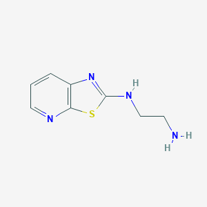 molecular formula C8H10N4S B1473127 N1-(thiazolo[5,4-b]pyridin-2-yl)ethane-1,2-diamine CAS No. 1934843-64-7