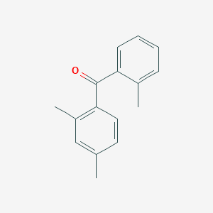 molecular formula C16H16O B14731295 (2,4-Dimethylphenyl)(2-methylphenyl)methanone CAS No. 13152-98-2