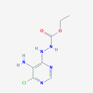 molecular formula C7H10ClN5O2 B14731313 Ethyl 2-(5-amino-6-chloropyrimidin-4-yl)hydrazinecarboxylate CAS No. 6969-82-0
