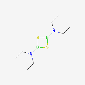 molecular formula C8H20B2N2S2 B14731330 N~2~,N~2~,N~4~,N~4~-Tetraethyl-1,3,2,4-dithiadiboretane-2,4-diamine CAS No. 6105-36-8
