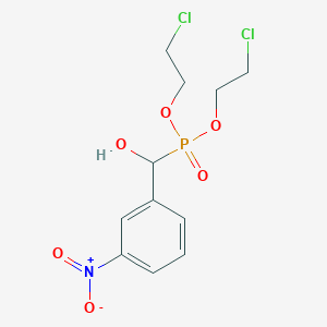 molecular formula C11H14Cl2NO6P B14731388 Bis(2-chloroethoxy)phosphoryl-(3-nitrophenyl)methanol CAS No. 6329-50-6
